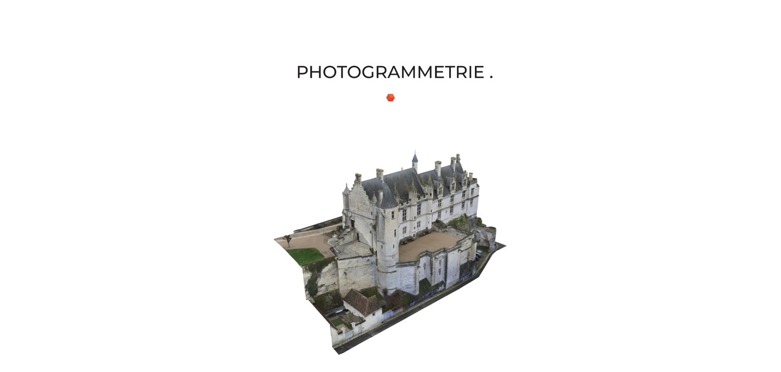 Modèle photogrammétrique texturé du logis royal